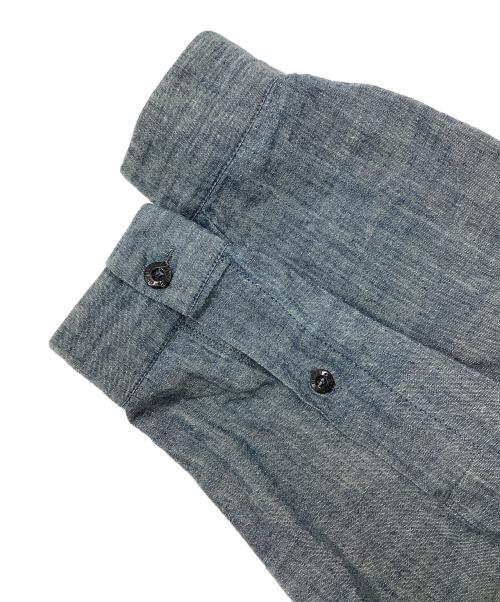 STONE ISLAND（ストーンアイランド）STONE ISLAND (ストーンアイランド) シャンブレージップシャツ ブルー サイズ:Lの古着・服飾アイテム