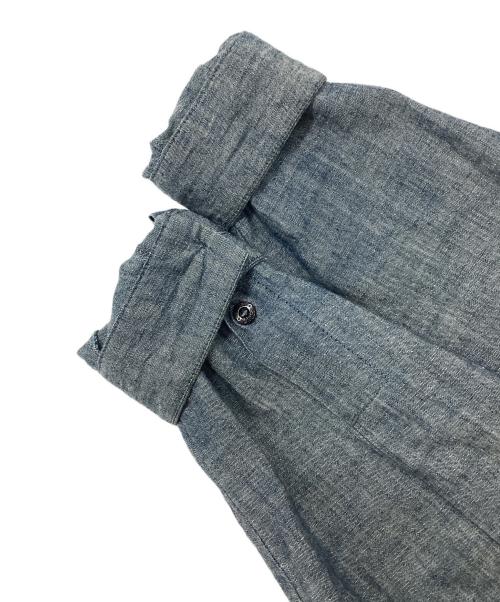 STONE ISLAND（ストーンアイランド）STONE ISLAND (ストーンアイランド) シャンブレージップシャツ ブルー サイズ:Lの古着・服飾アイテム