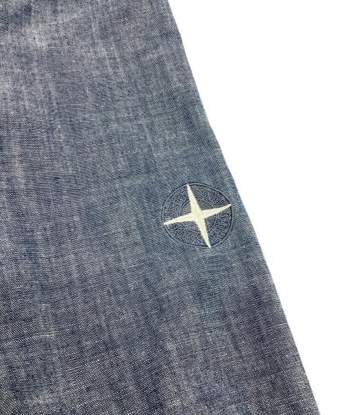 STONE ISLAND（ストーンアイランド）STONE ISLAND (ストーンアイランド) シャンブレージップシャツ ブルー サイズ:Lの古着・服飾アイテム