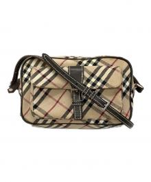 BURBERRY BLUE LABEL（バーバリー ブルー レーベル）の古着「ノバチェック ミニショルダーバッグ」｜ベージュ