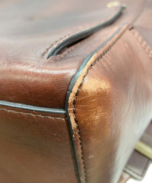 MOTHERHOUSE（マザーハウス）MOTHERHOUSE (マザーハウス) アンティーク スクエア バックパック ブラウンの古着・服飾アイテム