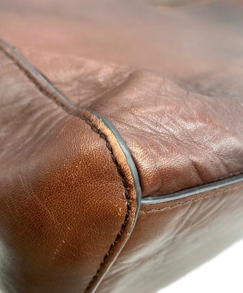 MOTHERHOUSE（マザーハウス）MOTHERHOUSE (マザーハウス) アンティーク スクエア バックパック ブラウンの古着・服飾アイテム