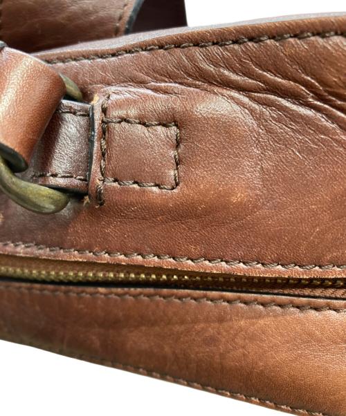 MOTHERHOUSE（マザーハウス）MOTHERHOUSE (マザーハウス) アンティーク スクエア バックパック ブラウンの古着・服飾アイテム