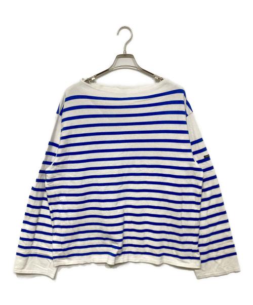 OUTIL（ウティ）OUTIL (ウティ) バスクシャツ ホワイト×ブルー サイズ:2の古着・服飾アイテム