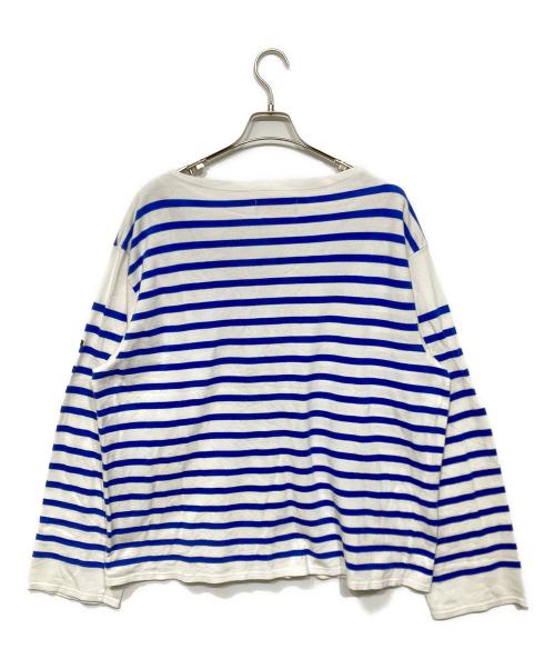 OUTIL（ウティ）OUTIL (ウティ) バスクシャツ ホワイト×ブルー サイズ:2の古着・服飾アイテム