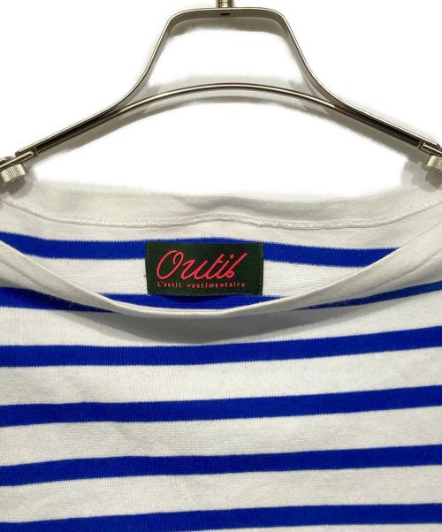 OUTIL（ウティ）OUTIL (ウティ) バスクシャツ ホワイト×ブルー サイズ:2の古着・服飾アイテム