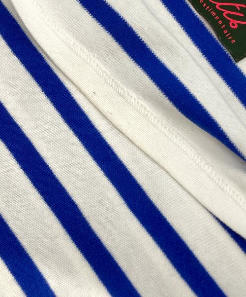 OUTIL（ウティ）OUTIL (ウティ) バスクシャツ ホワイト×ブルー サイズ:2の古着・服飾アイテム