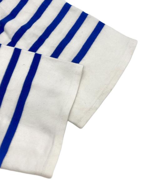 OUTIL（ウティ）OUTIL (ウティ) バスクシャツ ホワイト×ブルー サイズ:2の古着・服飾アイテム