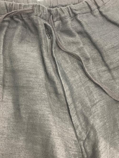 COMOLI（コモリ）COMOLI (コモリ) リネン起毛 ドローストリングパンツ ブラック サイズ:2の古着・服飾アイテム