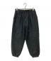 COMOLI（コモリ）の古着「リネン起毛 ドローストリングパンツ」｜ブラック