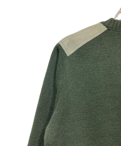 Burberry's（バーバリーズ）Burberry's (バーバリーズ) ショルダーエルボーパッチニット グリーン サイズ:Mの古着・服飾アイテム