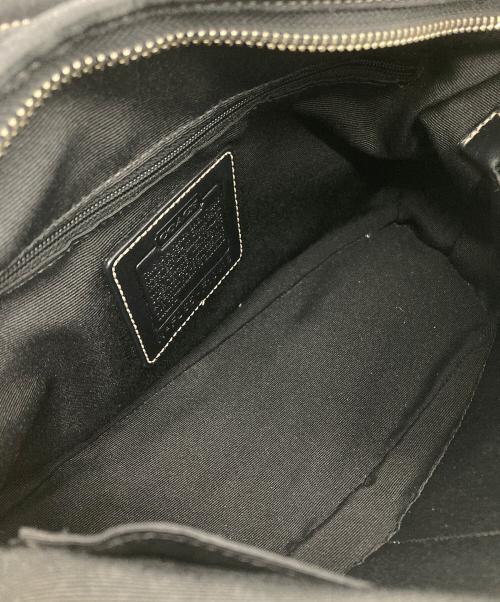COACH（コーチ）COACH (コーチ) F10418　シグネチャー ワンショルダーバッグ ブラック×グレーの古着・服飾アイテム