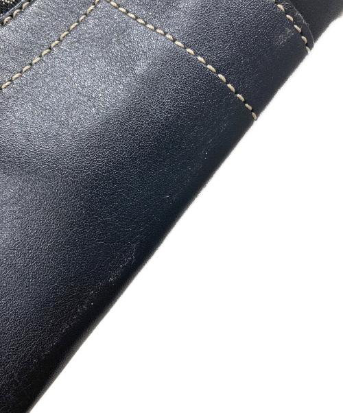 COACH（コーチ）COACH (コーチ) F10418　シグネチャー ワンショルダーバッグ ブラック×グレーの古着・服飾アイテム