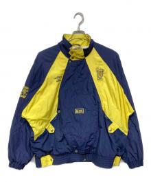 UMBRO（アンブロ）の古着「90’S　 スコットランド代表　ナイロンジャケット」｜ネイビー×イエロー