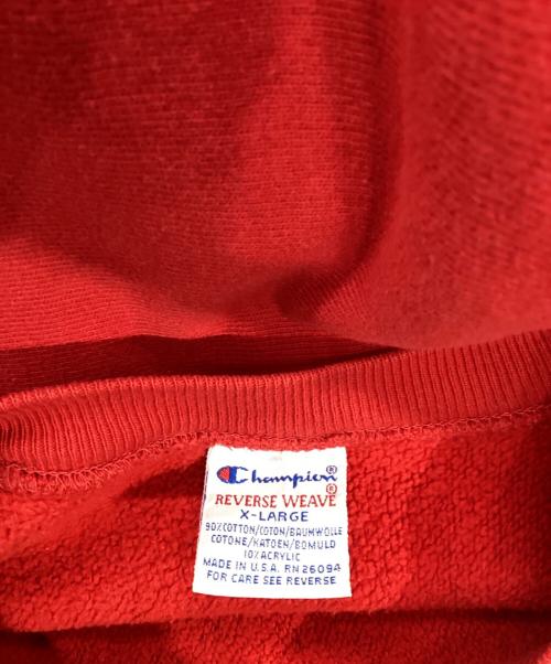 Champion REVERSE WEAVE（チャンピオン リバース ウィーブ）Champion REVERSE WEAVE (チャンピオン リバース ウィーブ) ヴィンテージスウェット レッド サイズ:XLの古着・服飾アイテム