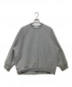Graphpaperグラフペーパー）の古着「Ultra Compact Terry Crew Neck Sweater」｜グレー