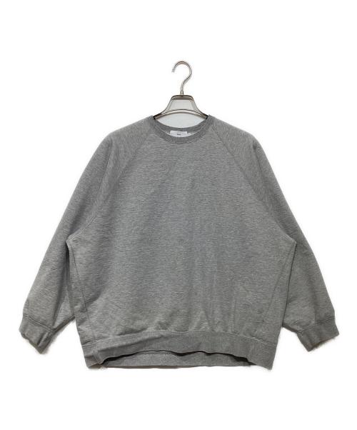 Graphpaper（グラフペーパー）Graphpaper (グラフペーパー) Ultra Compact Terry Crew Neck Sweater グレー サイズ:Fの古着・服飾アイテム