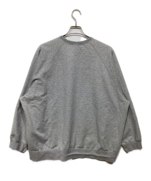 Graphpaper（グラフペーパー）Graphpaper (グラフペーパー) Ultra Compact Terry Crew Neck Sweater グレー サイズ:Fの古着・服飾アイテム