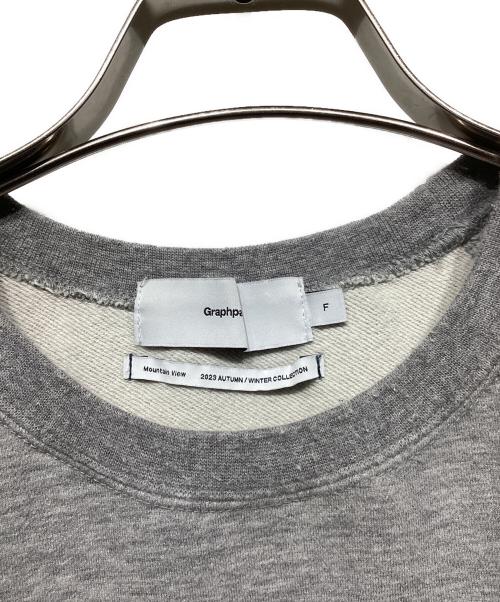 Graphpaper（グラフペーパー）Graphpaper (グラフペーパー) Ultra Compact Terry Crew Neck Sweater グレー サイズ:Fの古着・服飾アイテム