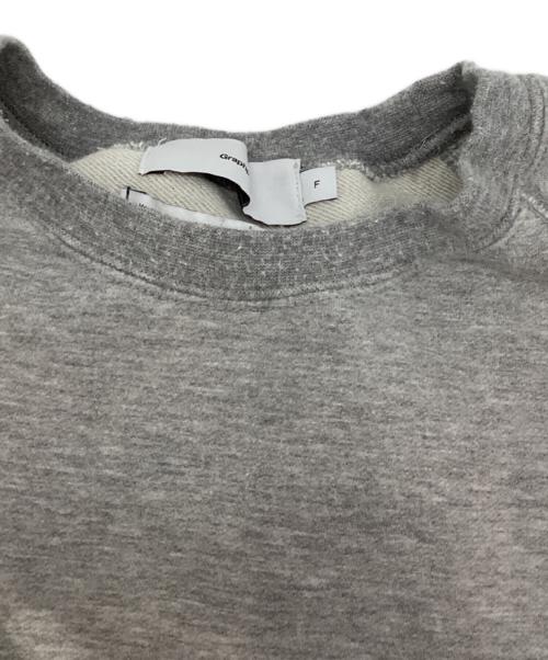 Graphpaper（グラフペーパー）Graphpaper (グラフペーパー) Ultra Compact Terry Crew Neck Sweater グレー サイズ:Fの古着・服飾アイテム