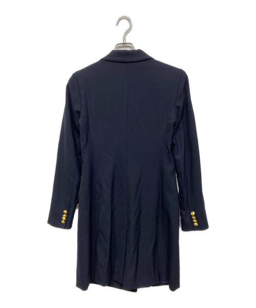 POLO RALPH LAUREN（ポロ・ラルフローレン）POLO RALPH LAUREN (ポロ・ラルフローレン) 金釦 ダブル ロングブレザー ネイビー サイズ:4の古着・服飾アイテム