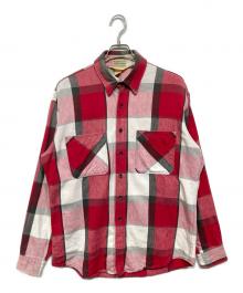 ST JOHN'S BAY（セントジョンズベイ）の古着「80ｓ　USA製　チェックネルシャツ」｜レッド×ホワイト