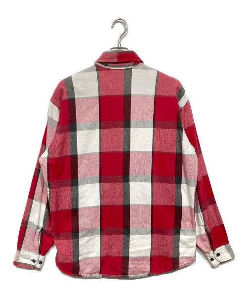 ST JOHN'S BAY（セントジョンズベイ）ST JOHN'S BAY (セントジョンズベイ) 80ｓ　USA製　チェックネルシャツ レッド×ホワイト サイズ:Lの古着・服飾アイテム
