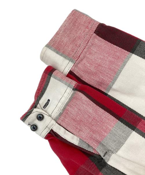 ST JOHN'S BAY（セントジョンズベイ）ST JOHN'S BAY (セントジョンズベイ) 80ｓ　USA製　チェックネルシャツ レッド×ホワイト サイズ:Lの古着・服飾アイテム