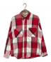 ST JOHN'S BAY（セントジョンズベイ）の古着「80ｓ　USA製　チェックネルシャツ」｜レッド×ホワイト