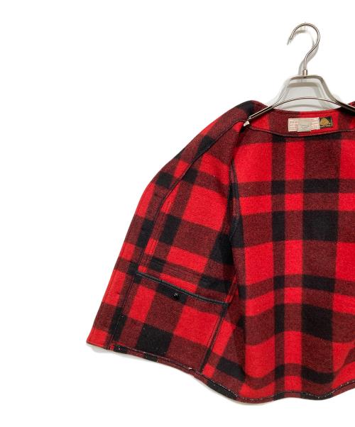 FILSON GARMENT（フィルソン ガーメント）FILSON GARMENT (フィルソン ガーメント) 80‐90s USA製　マッキーノ ウールチェックベスト レッド×ブラック サイズ:36の古着・服飾アイテム