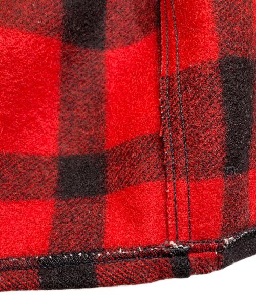 FILSON GARMENT（フィルソン ガーメント）FILSON GARMENT (フィルソン ガーメント) 80‐90s USA製　マッキーノ ウールチェックベスト レッド×ブラック サイズ:36の古着・服飾アイテム