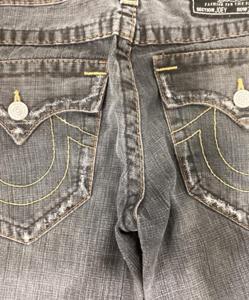 TRUE RELIGION（トゥルー レリジョン）TRUE RELIGION (トゥルー レリジョン) ダメージフレアデニム ブラック サイズ:30の古着・服飾アイテム