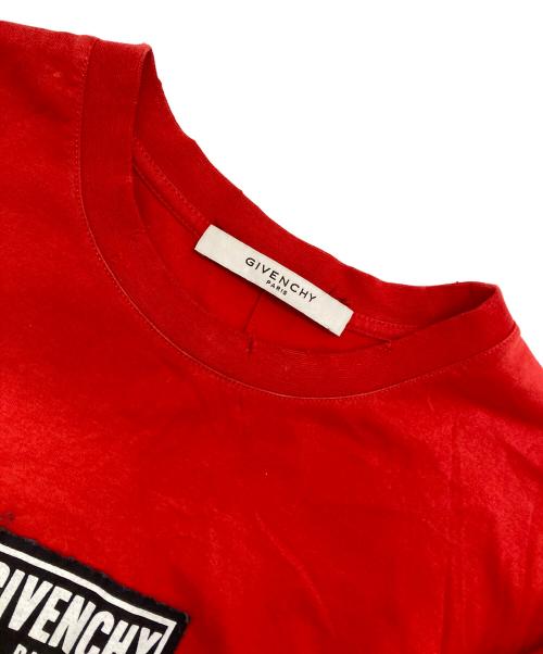 GIVENCHY（ジバンシィ）GIVENCHY (ジバンシィ) ダメージ加工Tシャツ レッド サイズ:Mの古着・服飾アイテム