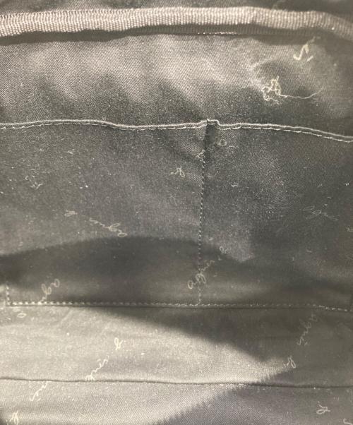 agnes b voyage（アニエスベーボヤージュ）agnes b voyage (アニエスベーボヤージュ) レザーショルダーバッグ ブラックの古着・服飾アイテム