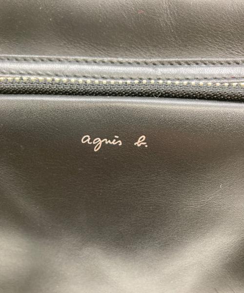 agnes b voyage（アニエスベーボヤージュ）agnes b voyage (アニエスベーボヤージュ) レザーショルダーバッグ ブラックの古着・服飾アイテム