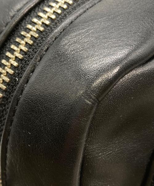 agnes b voyage（アニエスベーボヤージュ）agnes b voyage (アニエスベーボヤージュ) レザーショルダーバッグ ブラックの古着・服飾アイテム