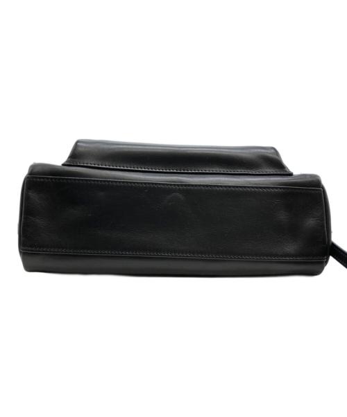 agnes b voyage（アニエスベーボヤージュ）agnes b voyage (アニエスベーボヤージュ) レザーショルダーバッグ ブラックの古着・服飾アイテム