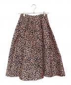 SEVEN TEN by MIHO KAWAHITOセブン テン バイ ミホ カワヒト）の古着「小花ジャガードスカート　3S301」｜ピンク