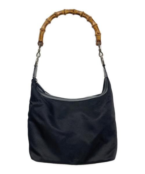 GUCCI（グッチ）GUCCI (グッチ) バンブーハンドバッグ ブラックの古着・服飾アイテム