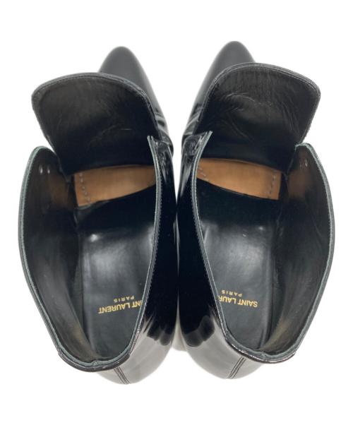 Saint Laurent Paris（サンローランパリ）Saint Laurent Paris (サンローランパリ) レースアップ エナメルシューズ ブラック サイズ:41の古着・服飾アイテム