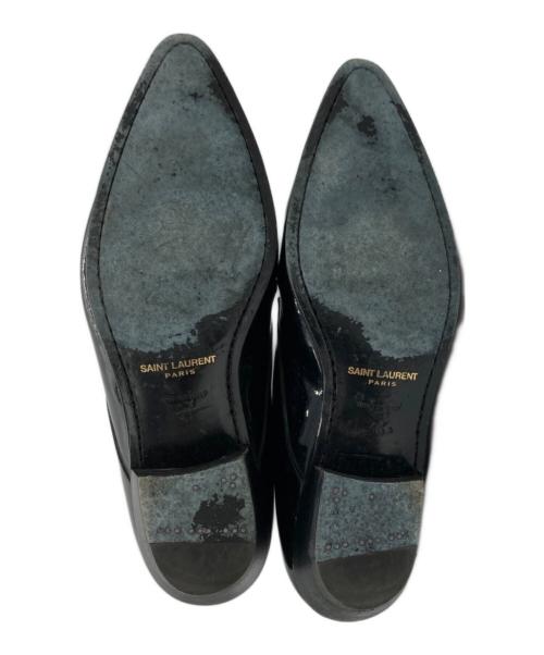 Saint Laurent Paris（サンローランパリ）Saint Laurent Paris (サンローランパリ) レースアップ エナメルシューズ ブラック サイズ:41の古着・服飾アイテム