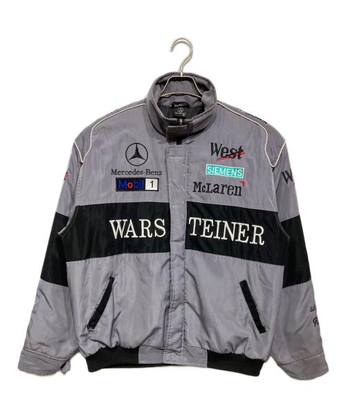 Mercedes Benz（メルセデスベンツ）Mercedes Benz (メルセデスベンツ) レーシングジャケット グレー サイズ:XLの古着・服飾アイテム