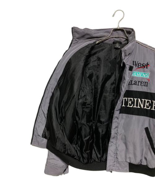 Mercedes Benz（メルセデスベンツ）Mercedes Benz (メルセデスベンツ) レーシングジャケット グレー サイズ:XLの古着・服飾アイテム