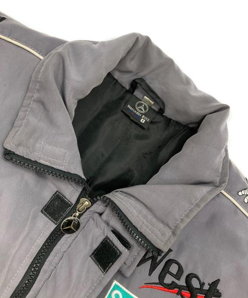 Mercedes Benz（メルセデスベンツ）Mercedes Benz (メルセデスベンツ) レーシングジャケット グレー サイズ:XLの古着・服飾アイテム