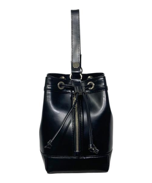 JUNYA WATANABE COMME des GARCONS（(ジュンヤワタナベ コムデギャルソン）JUNYA WATANABE COMME des GARCONS ((ジュンヤワタナベ コムデギャルソン) レザー巾着バッグ ブラックの古着・服飾アイテム