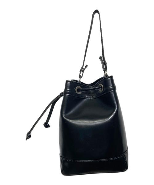 JUNYA WATANABE COMME des GARCONS（(ジュンヤワタナベ コムデギャルソン）JUNYA WATANABE COMME des GARCONS ((ジュンヤワタナベ コムデギャルソン) レザー巾着バッグ ブラックの古着・服飾アイテム