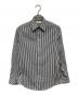 CELINE（セリーヌ）の古着「ストライプコットンシャツ」｜グレー×ホワイト