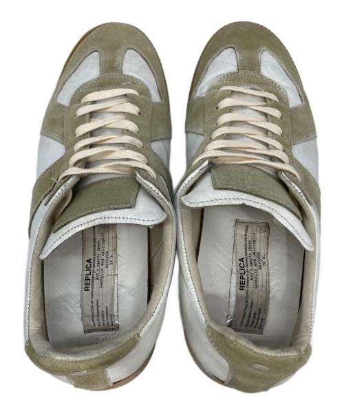 Maison Margiela（メゾンマルジェラ）Maison Margiela (メゾンマルジェラ) ジャーマントレーナー ベージュ×ホワイト サイズ:41の古着・服飾アイテム