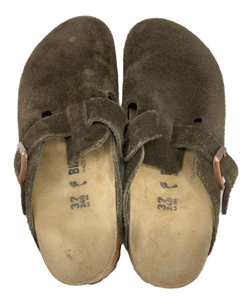 BIRKENSTOCK（ビルケンシュトック）BIRKENSTOCK (ビルケンシュトック) ボストン スウェードサンダル ブラウン サイズ:24の古着・服飾アイテム