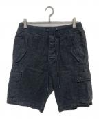 JAMES PERSEジェームスパース）の古着「テクスチャードリネン ショートパンツ」｜グレー